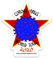 Corona Virus World Tour 2020 Sticker