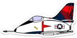 A-4 Skyhawk Mother D (no tank) Sticker