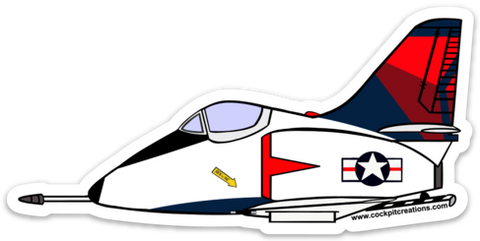 A-4 Skyhawk Mother D (no tank) Sticker