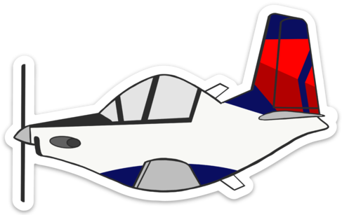 T-6 Texan II Mother D Sticker