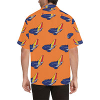 737 WN Orange Hawaiian Shirt...Shipping Included!!!