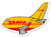 B 767 DHL Sticker