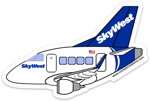 E-175 Skywest Sticker
