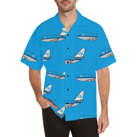 KLM Hawaiian Sky Blue Hawaiian Shirt