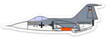 F-104 Luftwaffe Starfighter Sticker
