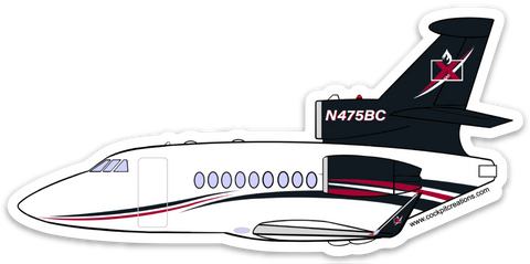 Falcon N475BC Sticker