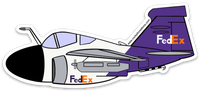 A-6 FedEx Prowler Sticker