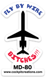 Fly By Wire MD-80 Sticker