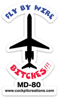 Fly By Wire MD-80 Sticker
