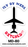 Fly By Wire MD-80 Sticker