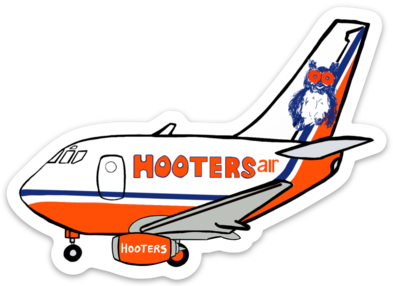 Hooters Air 737-300 Sticker