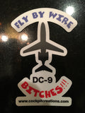 Fly By Wire DC-9 Sticker