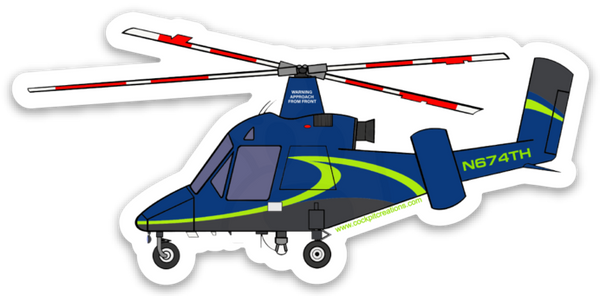 K-Max Helicopter Sticker