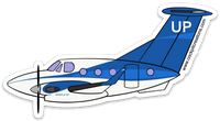 UP King Air Sticker