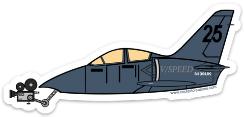 L-39 Camera Jet V/SPEED Sticker