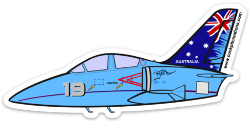 L-39 Blue Ice Sticker