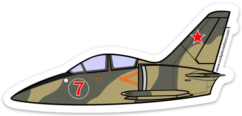 L-39 Sarance Camo 7 Sticker