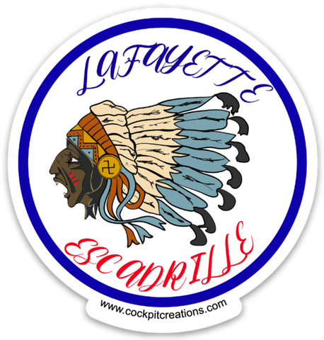 Lafayette Escadrille 94th Aero Squadron Logo Sticker