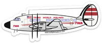 Lockheed Constellation TWA New Sticker