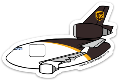 MD-11 UPS Sticker