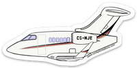 Challenger 350 NetJets Europe Sticker