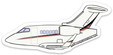 Challenger 350 NetJets Sticker