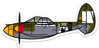 P-38 "Kunk's Klunk" Sticker