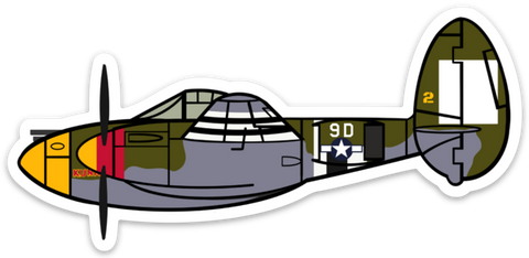P-38 "Kunk's Klunk" Sticker
