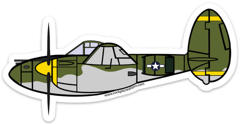 P-38 Sticker