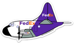 P-3 FedEx Sticker