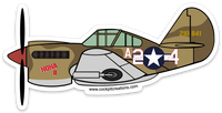 P-40 MONA II Tuskegee Sticker