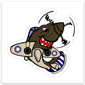 P-40 Shark Sticker