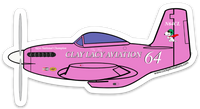 P-51 Clay Lacy Sticker