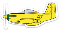 P-51 Bob Hoover Ole Yeller Sticker