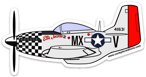 P-51 "Etta Jeanne II" Sticker