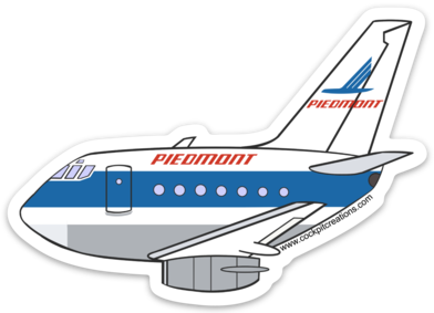 Piedmont 737-200 Sticker