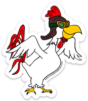 Pilot Rooster Sticker