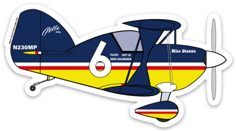 Pitts Special Dave 6 Sticker