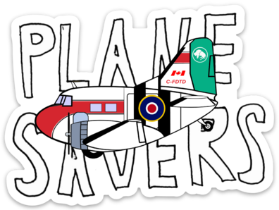 C-47 DTD PLANE SAVERS Logo Sticker