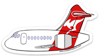 B 717 Qantas Sticker