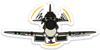 Spencer the Spitfire Sticker