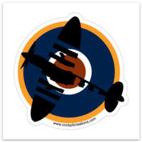 RAF Spitfire Roundel Die-cut Sticker – Cockpit Creations