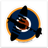 RAF Spitfire Roundel Die-cut Sticker