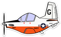 T-6 Texan 2 TAW-4 Corpus Sticker