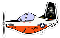 T-6 Texan II VT-6 "Six Shooters" Sticker