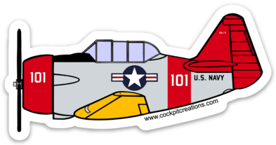 T-6 Texan 101 Sticker