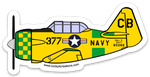 T-6 Texan DeWolf Sticker