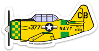 T-6 Texan DeWolf Sticker