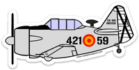T-6 Texan Spanish Air Force Sticker-Large