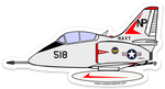 TA-4 "518" 2 Seat Sticker